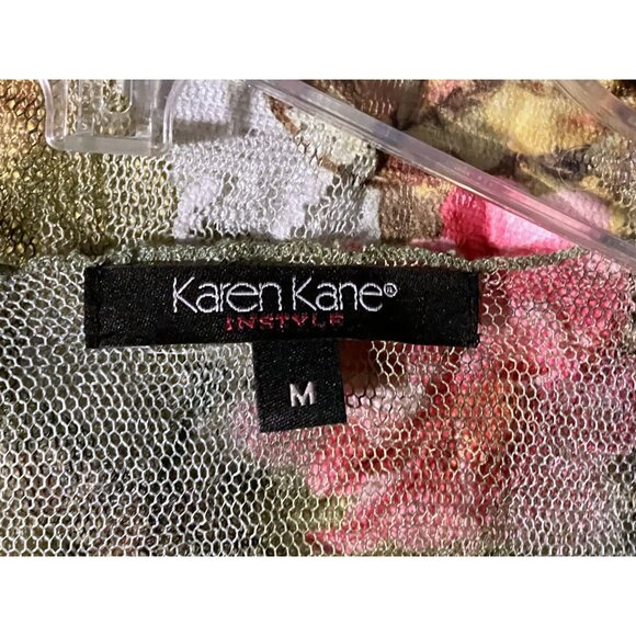 Y2K Butterfly Sheer Mesh Babydoll Top M Victorian Ethereal Fairy Garden Rave - Picture 6 of 6